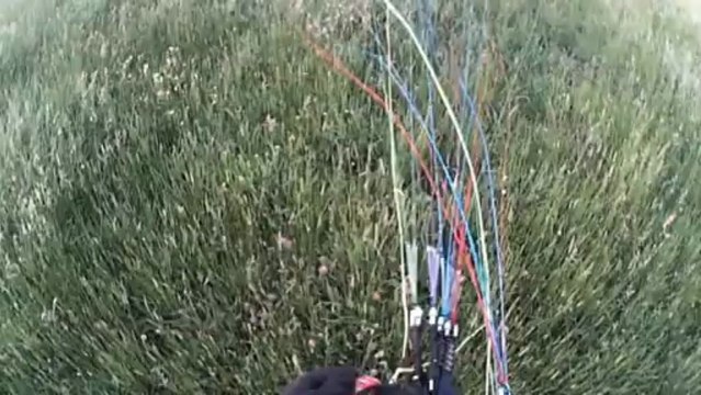 Escalgrain , vol au coucher de soleil