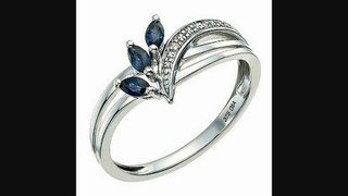 9ct White Gold Diamond & Sapphire Ring Review