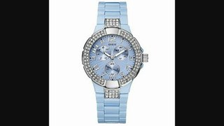 Guess Prism Ladies&apos Blue Stone Set Bracelet Chronograph Review