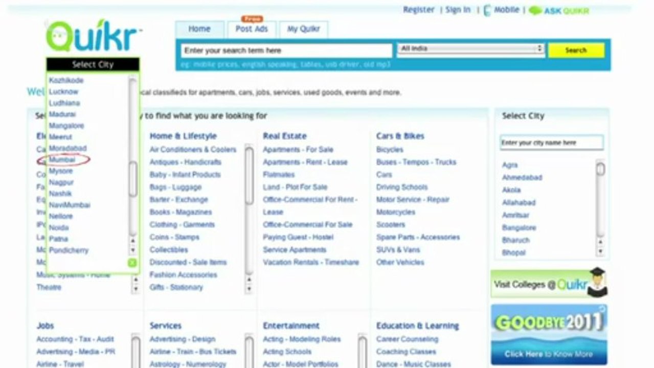 India's No. 1 place to Sell, Buy, Rent and Find - Quikr.com