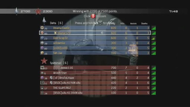 MW3 Team Sniper Scope Gameplay