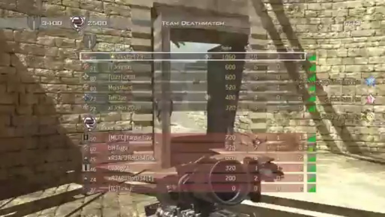 MW3 Team Barrett 50 cal Gameplay