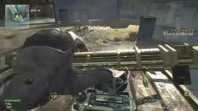 MW3 Carbon Throwing Knife Tutorial / Throwing Knife Spots