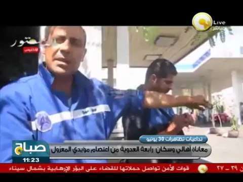 صباح ON: معاناة وشكاوى أهالي رابعة العدوية من إعتصام مؤيدي مرسي