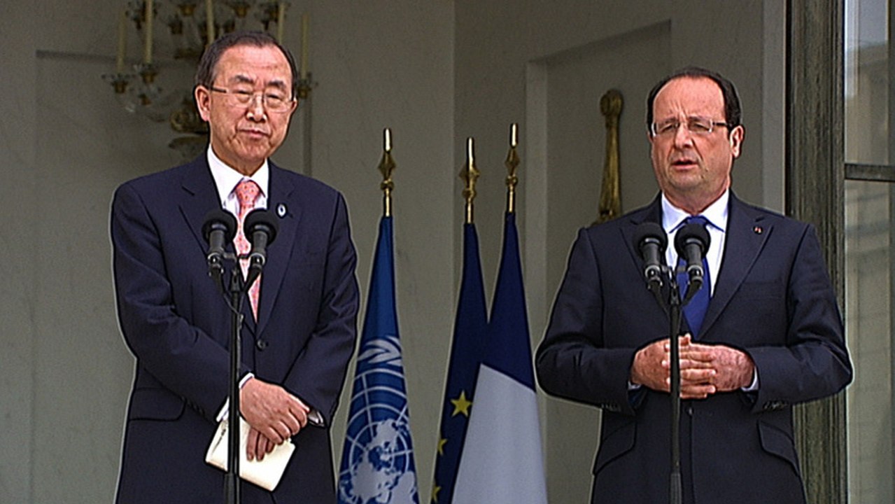 Point de presse conjoint avec M. BAN KI-MOON, secrétaire général de l'ONU