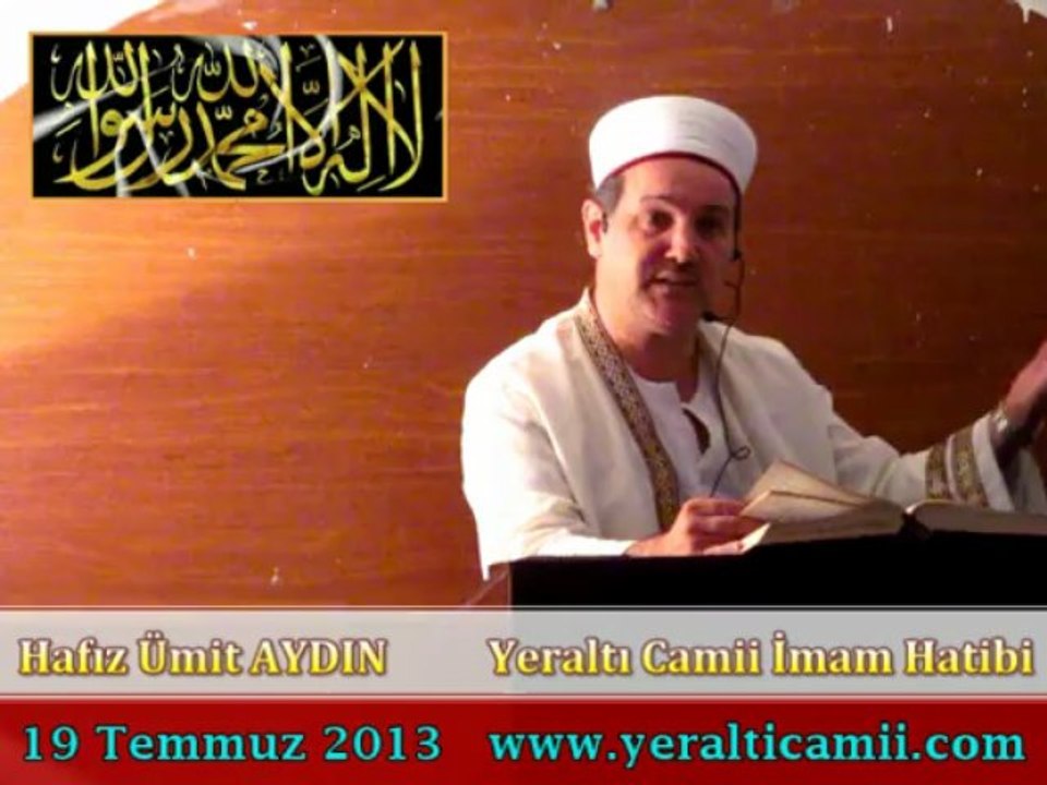 Cuma Vaaz'ı Yeraltı Camii İmam Hatibi / Hafız Ümit AYDIN