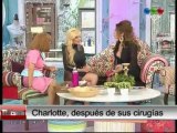 Charlotte Caniggia visito La Pelu de FLor de La V