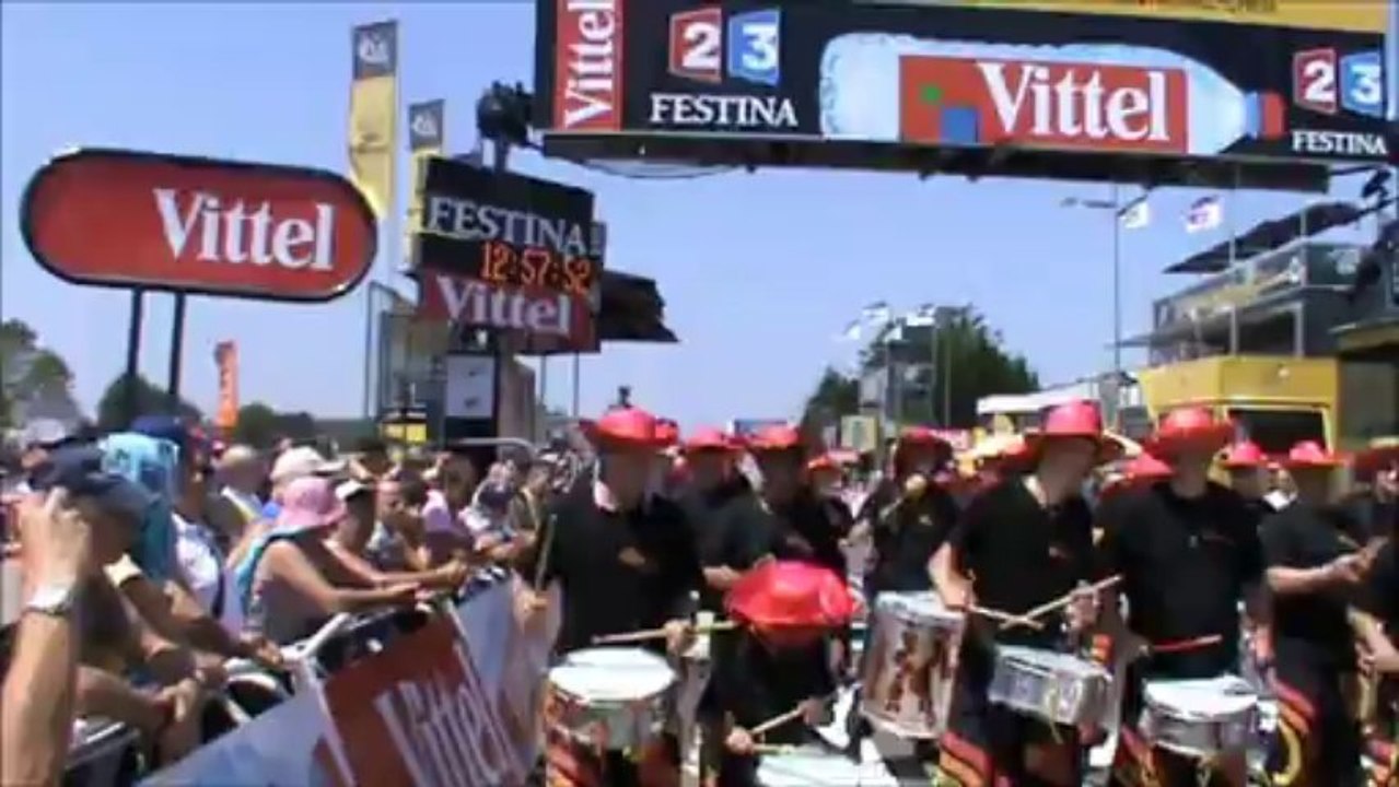 L'arrivée de la 13 éme étape du tour de France