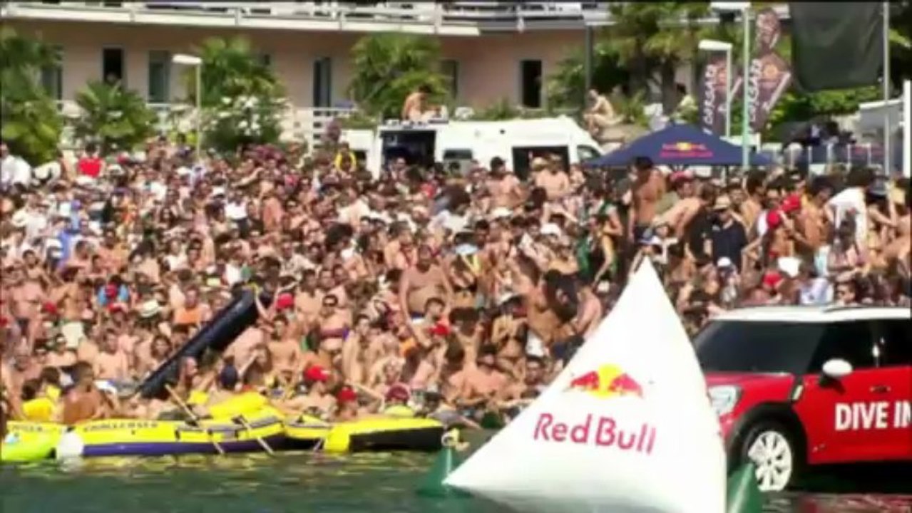 Saltos - David Colturi, en lo alto del Lago de Gardo