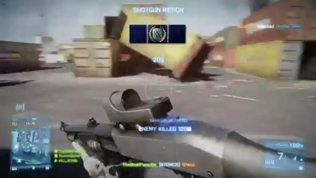 Battlefield 3 870 MCS Gameplay- Team Deathmatch Shotgun Rapage (BF3 Commentary)