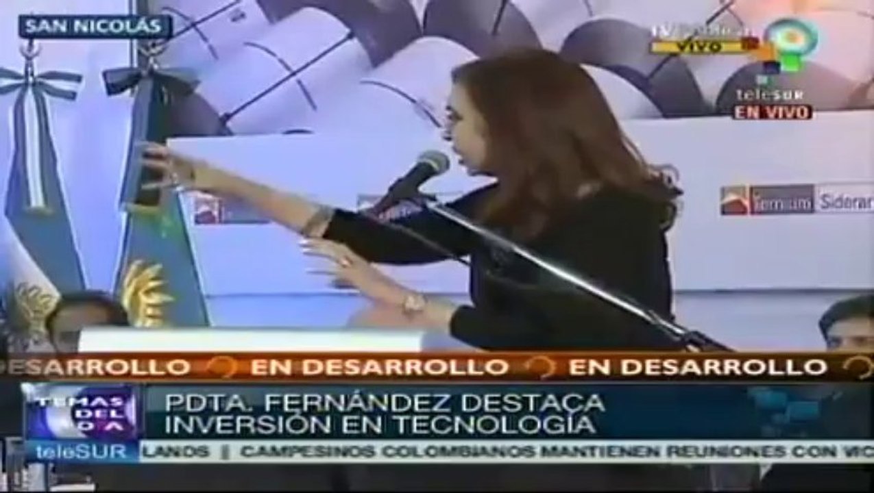 La tecnología creará más trabajos en Argentina: Cristina Fernández