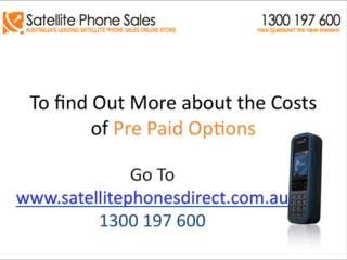 How Many Pre Paid Options Are There For The Isatphone Pro Satellite Phone