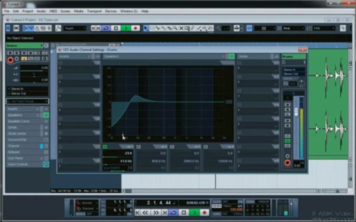 CURSO EN DVD | CUBASE 5 TUTORIAL LEVEL 4 | CLASE 03 - LOS FILTROS DE ECUALIZACION