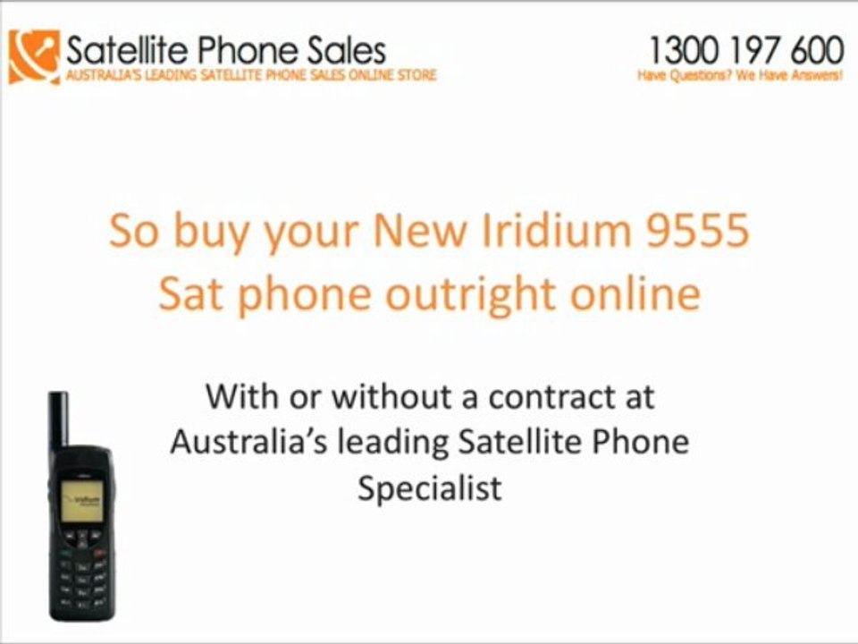 Why Can't I Buy An Iridium 9555 Satellite Phone Outright