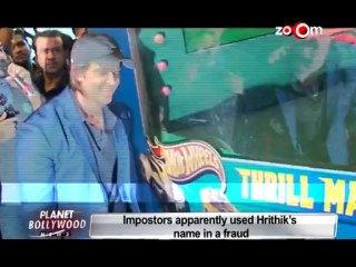 Impostors apparently used Hrithik's name in a fraud