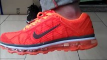 nike air max + 2013 orange on foot!