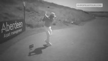 Golf players stars attempt the famous ‘Happy Gilmore Shot‘