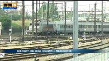 Premier passage d'un train en gare de Brétigny-sur-Orge depuis l'accident - 16/07