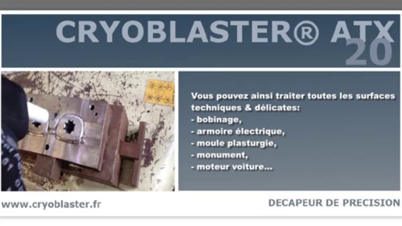 Nettoyage moule injection par Cryoblaster ATX20