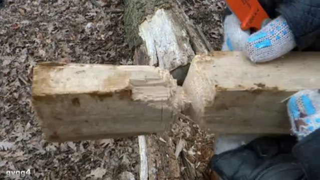 Тест по дереву IZULA II рез, рубка, щепки!