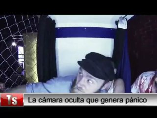 Cámara oculta causó pánico en un programa de TV