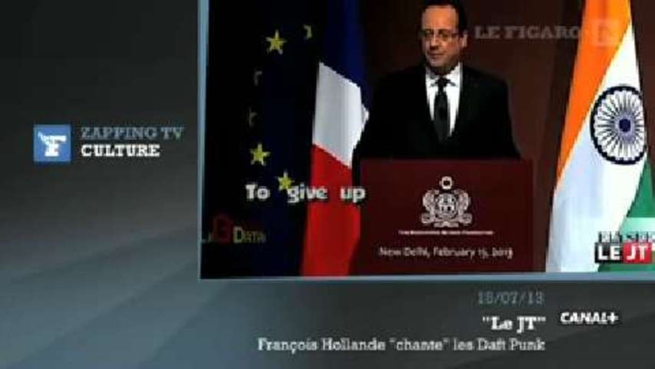 Zapping TV : quand François Hollande chante "Ge...