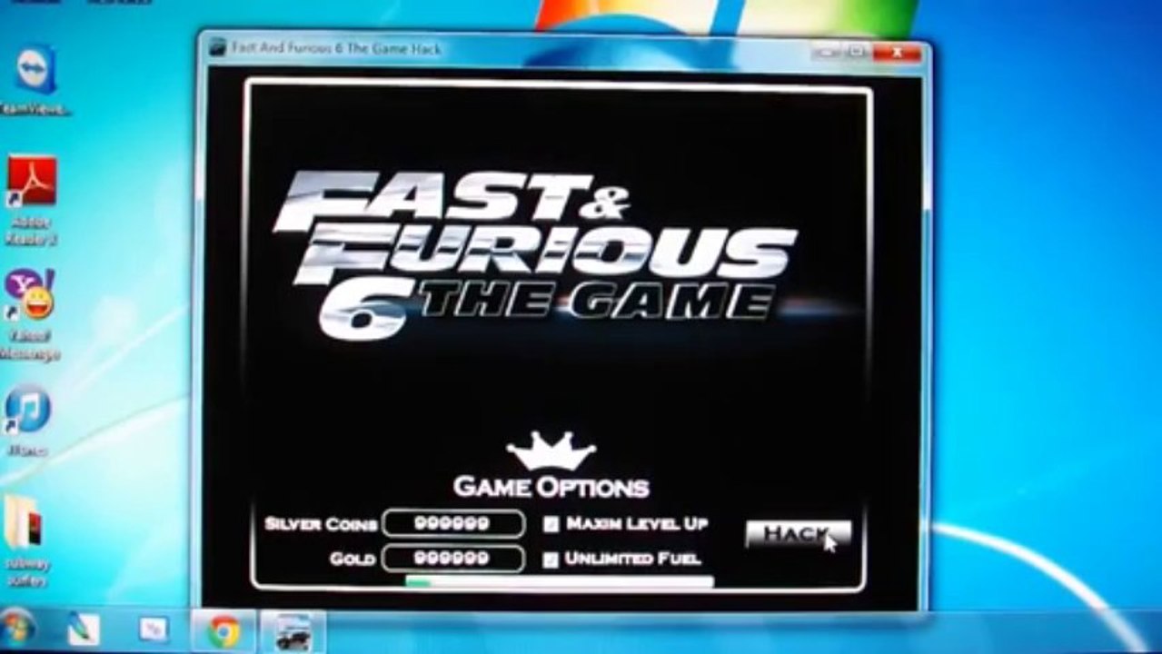FAST and FURIOUS 6 The Game Hack Gold Silver Adder Android & iOS