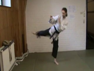 (chudan mae ashi) yoko geri (sokuto)