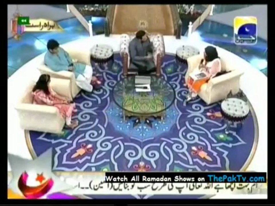 Watch Dr.Fowzia Siddiqui & Dr.Aafia Kids in Amaan Ramazan-16-July-2013-1