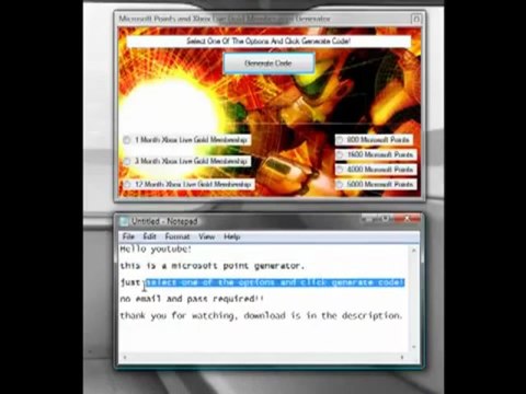 Microsoft Points and Xbox Live Memberships Generator no email and pass needed 2011