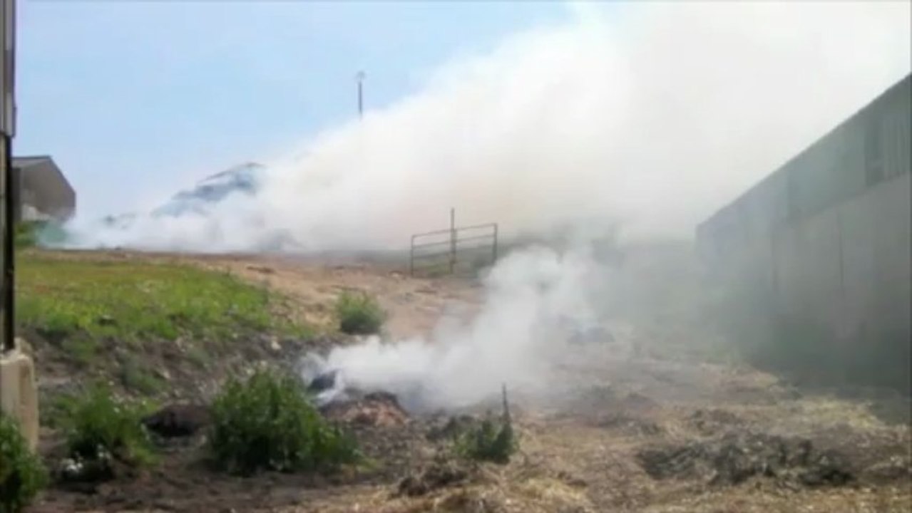 Plus de 70 tonnes de fourrage en feu
