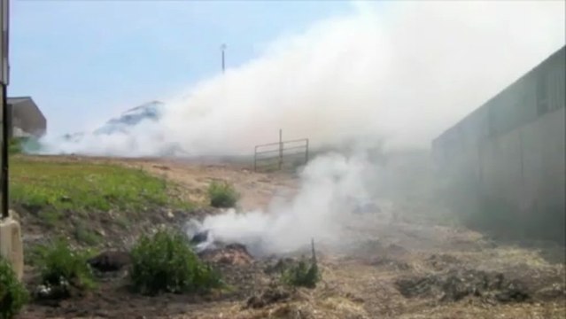 Plus de 70 tonnes de fourrage en feu