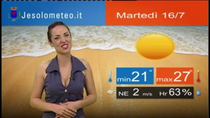 PREVISIONI DEL TEMPO JESOLO MARTEDI' 16 LUGLIO 2013