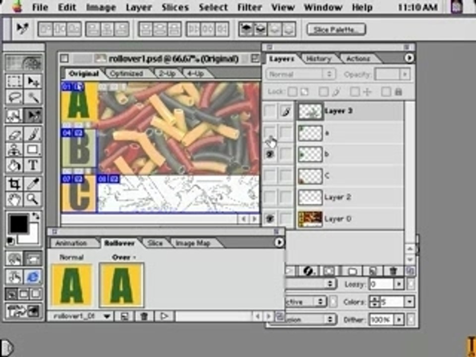 photoshop - Rollovers multiples