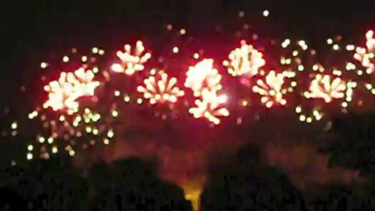 Feu d'artifice de Carcassonne- 14 juillet 2013.