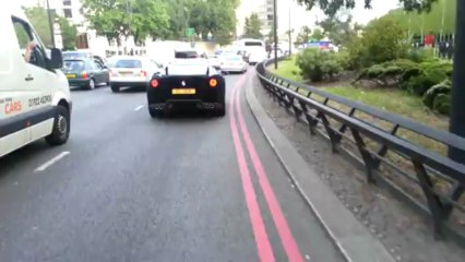 Ferrari wrapped in velvet caught on camera