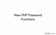19.06.New PHP password functions