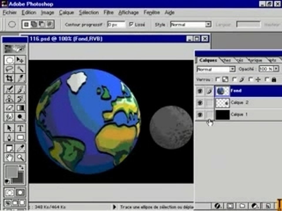 photoshop - Terre et espace