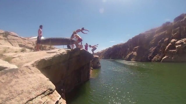 Clear Creek - AZ Trampoline Cliff Jumping