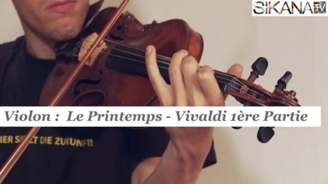 Cours violon : Le printemps partie 1 - Vivaldi - HD