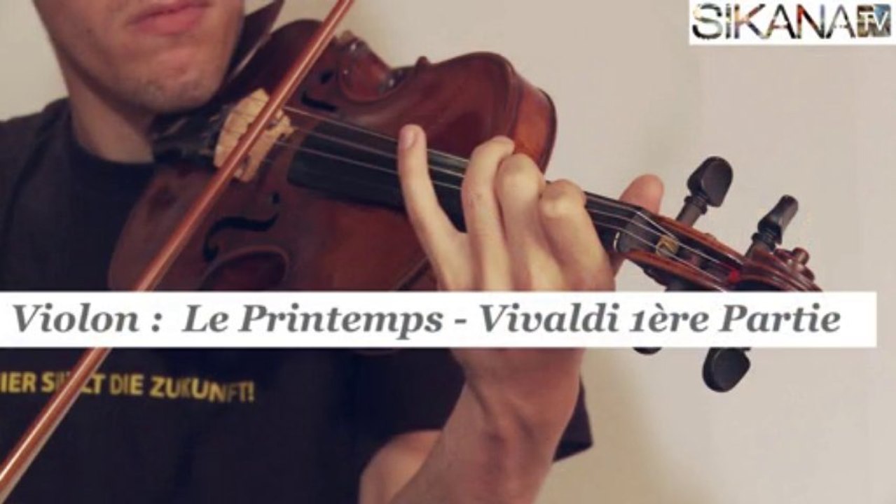 Cours violon : Le printemps partie 1 - Vivaldi - HD