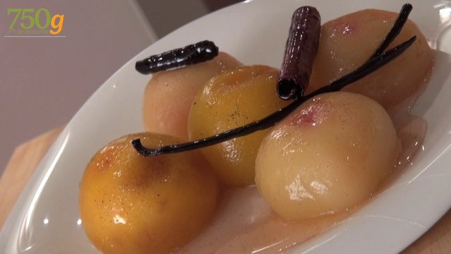 Recette de Pêches pochées- 750 Grammes