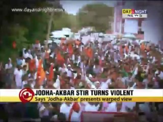 Protest over Jodha Akbar serial turns violent