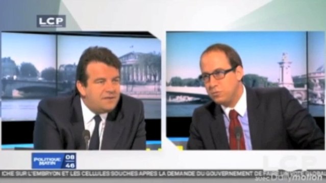 Thierry Solère (UMP) débat avec Nicolas Bays (PS) sur LCP