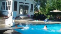 Swimming pool trick shots