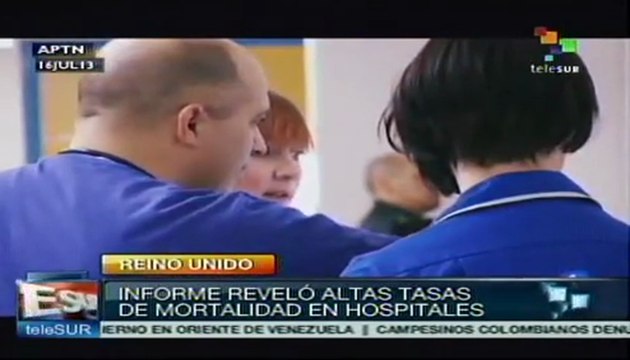Reino Unidos: informe revela altas tasas de muerte en hospitales
