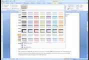 Word 2007_ Working with Tables