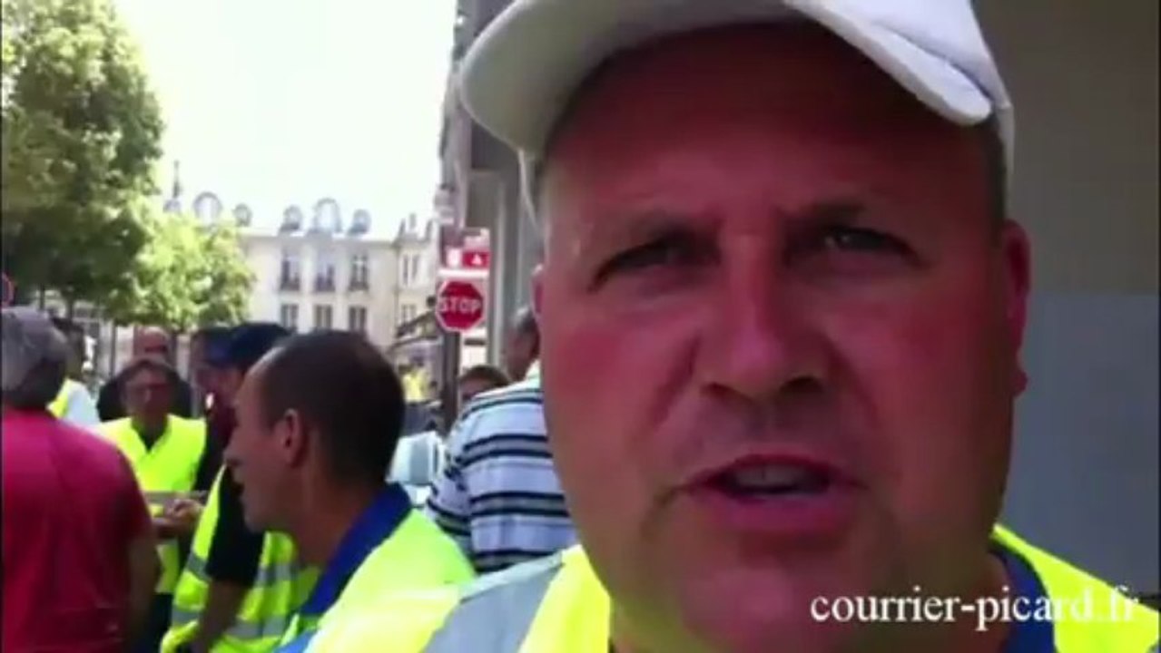 Grève du service propreté à Saint-Quentin