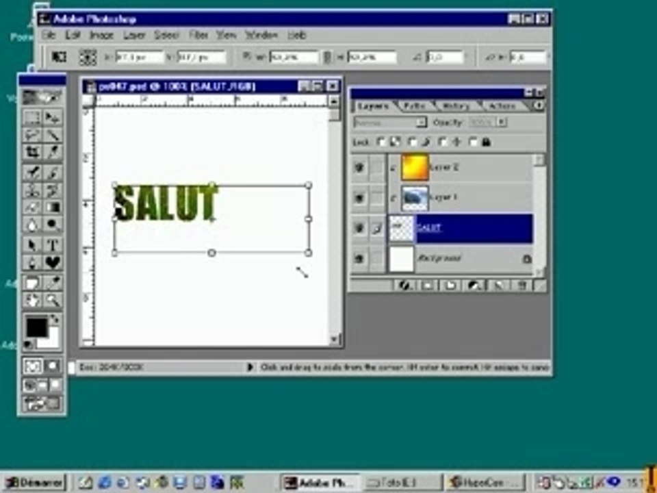 photoshop - Transformation manuelle