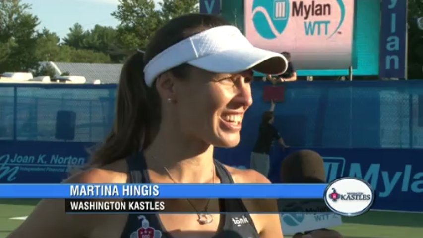 World TeamTennis: Martina Hingis Interview July 15th, 2013